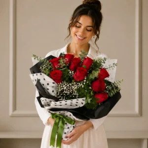 Premium Kırmızı Gül Buketi
